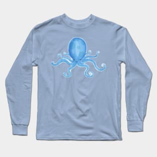 Blue Octopus Long Sleeve T-Shirt